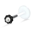 Pearl Set Flower Shaped Labret Push-in LA-734p